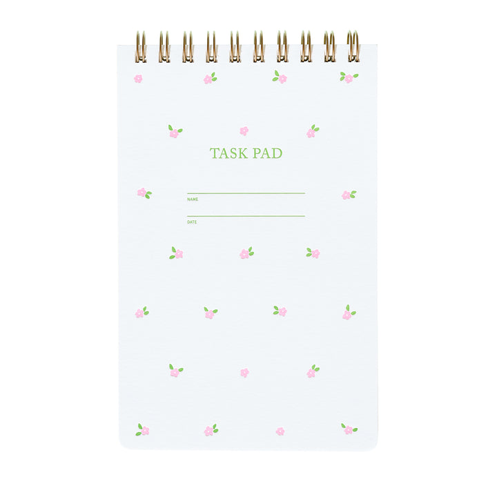 Task Pad Notebook - Mini Floral Pink