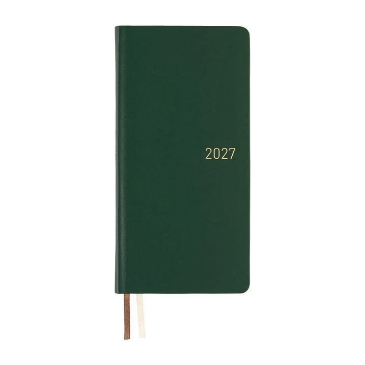 2027 Hobonichi Techo Weeks - Leather: Forest Green