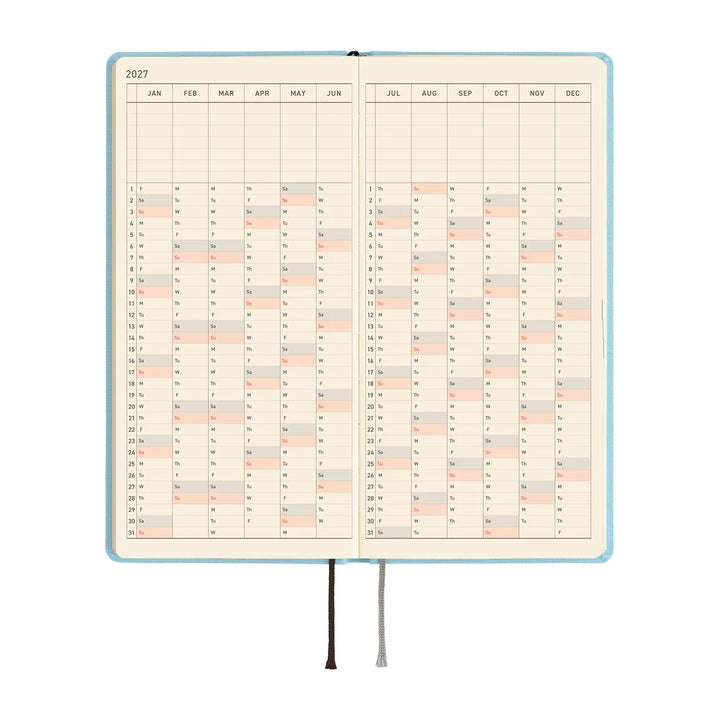2027 Hobonichi Techo Weeks - Colors: Sea Glass