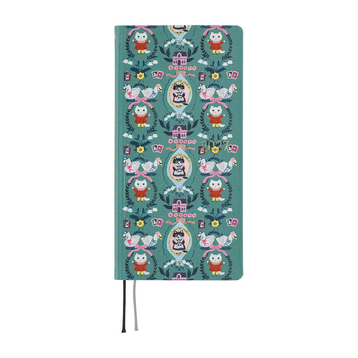 2027 Hobonichi Techo Weeks - Yumi Kitagashi: White Cat Wallpaper