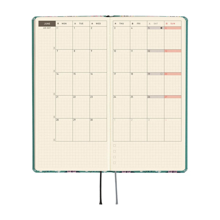 2027 Hobonichi Techo Weeks - Yumi Kitagashi: White Cat Wallpaper