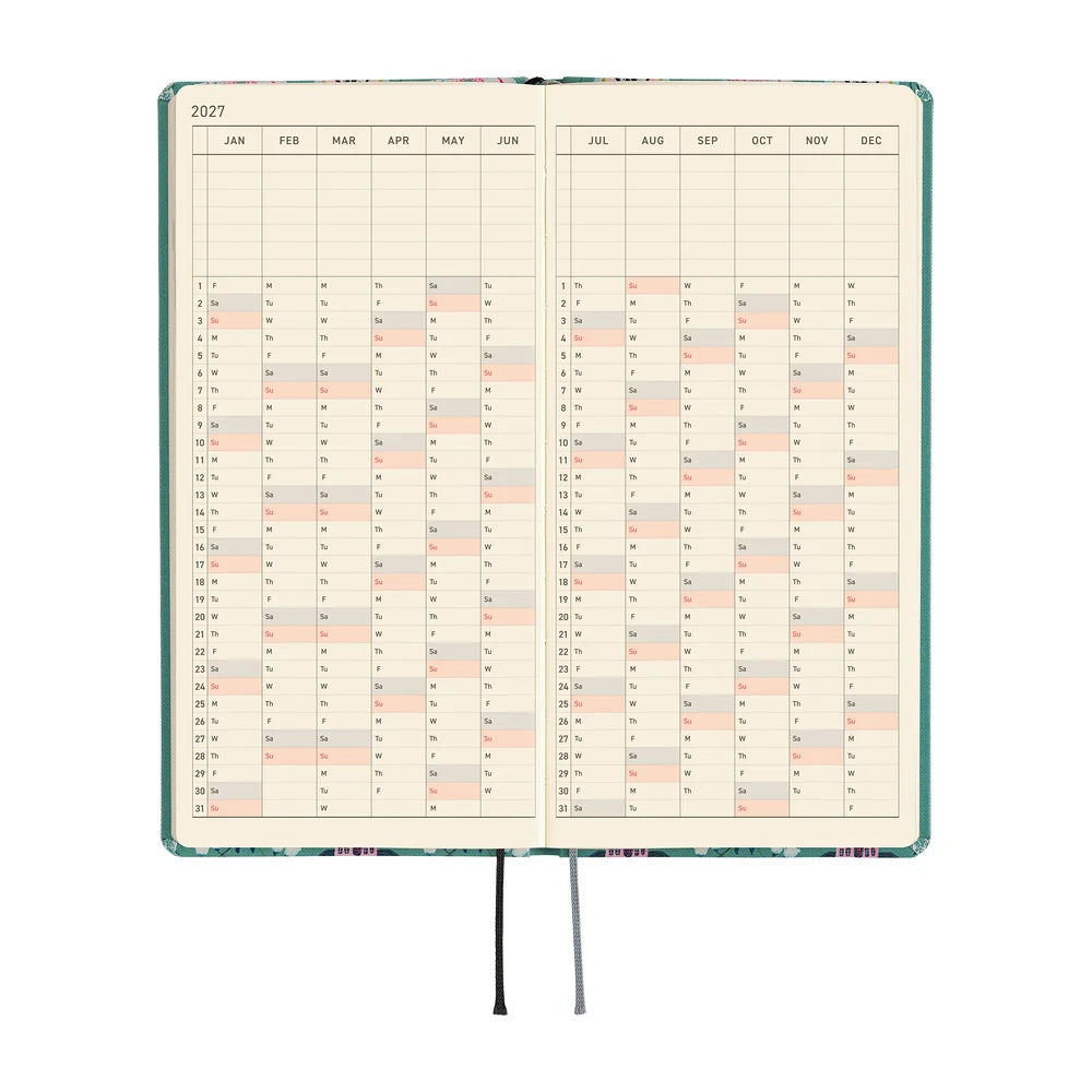 2027 Hobonichi Techo Weeks - Yumi Kitagashi: White Cat Wallpaper
