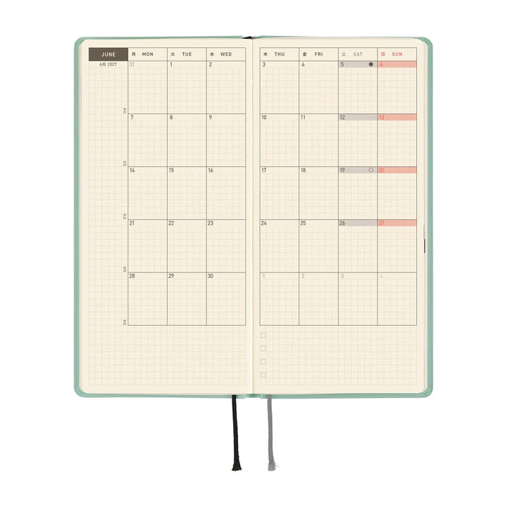 2027 Hobonichi Techo Weeks - Paper: Jade