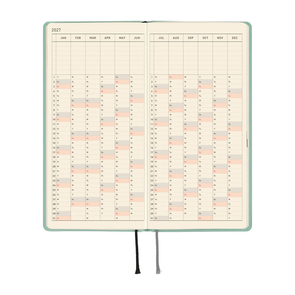 2027 Hobonichi Techo Weeks - Paper: Jade