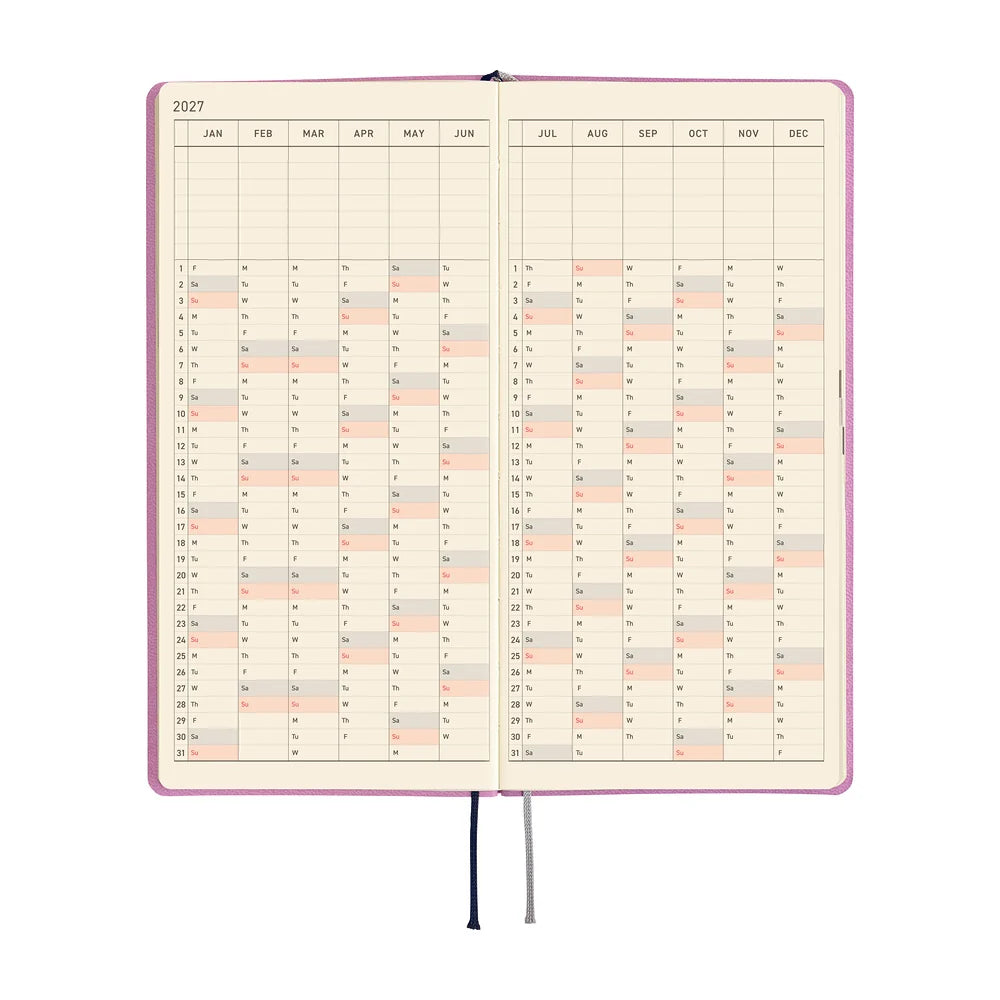 2027 Hobonichi Techo Weeks - Smooth: Lavender Milk