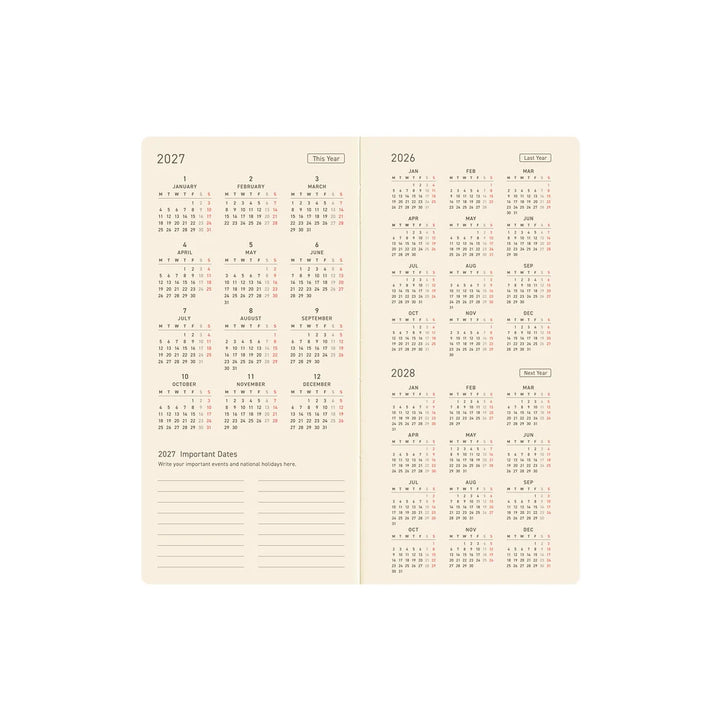 2027 Hobonichi Techo Weeks - Bow & Tie: Sheep Sheep Sheep