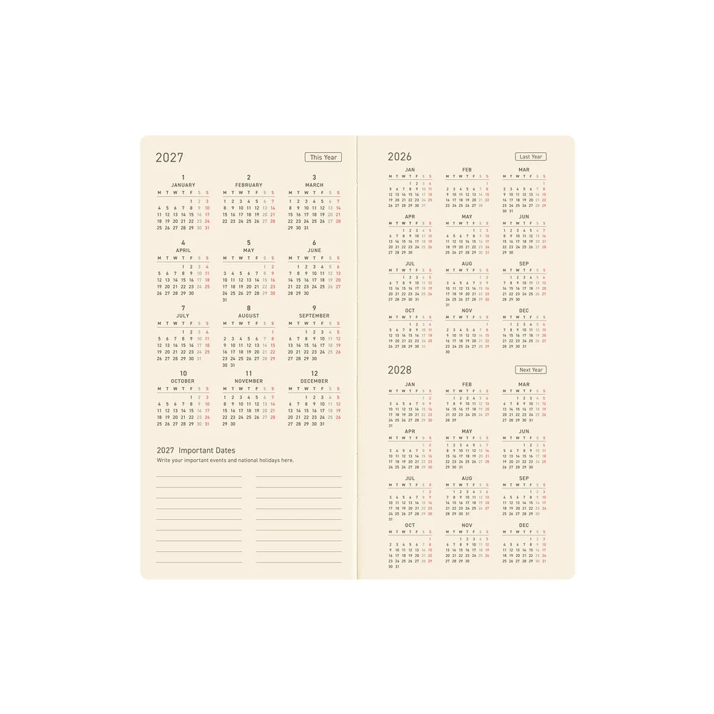 2027 Hobonichi Techo Weeks - Yumi Kitagashi: White Cat Wallpaper