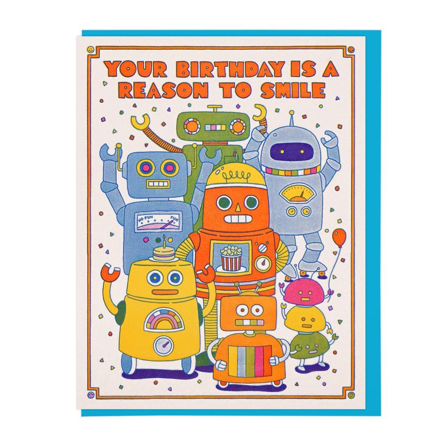 Robot Smile Birthday
