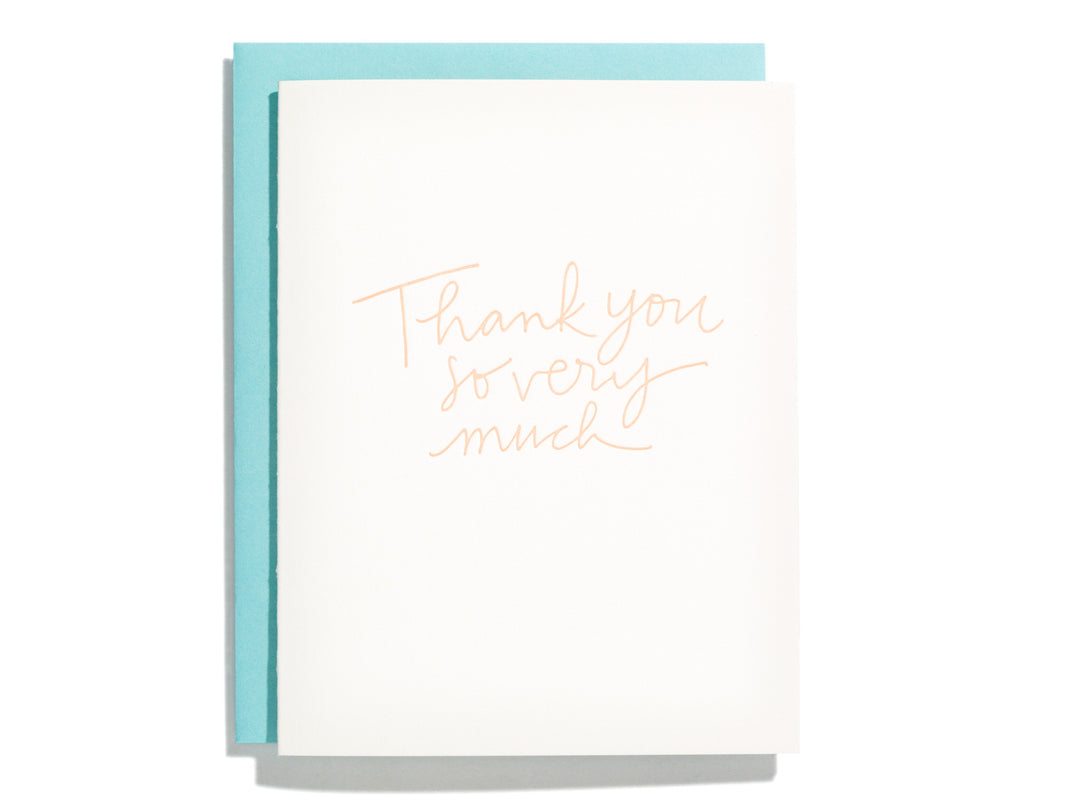 Thank You So Very Much