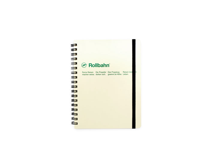 Rollbahn Spiral Notebook - Grid: Cream