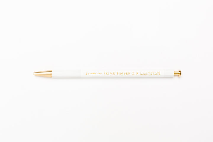 Penco Prime Timber Brass Lead Holder - White