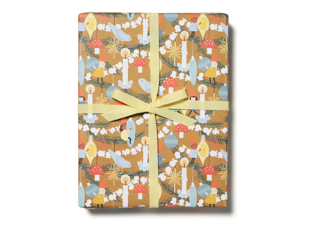 Christmas Elves Wrap Roll - 3 Sheets