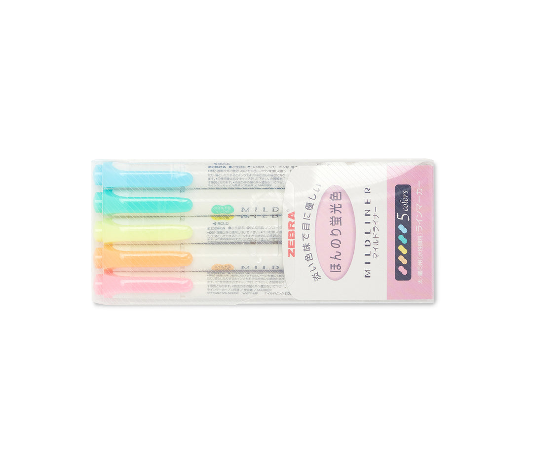 Mildliner 5 Color Highlighter Set