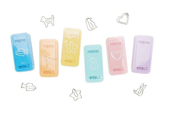 Midori D-Clips Nano Heart Paperclips
