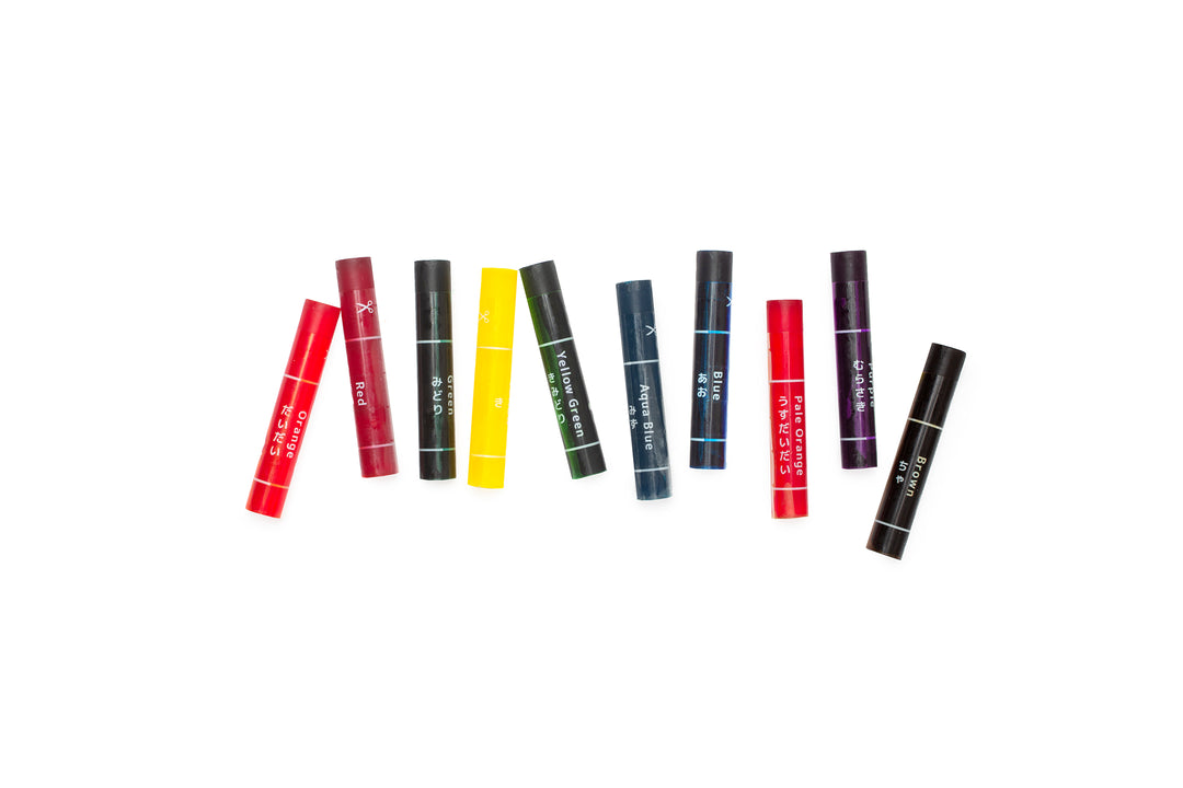 Kokuyo Transparent Crayon - 10 Colors