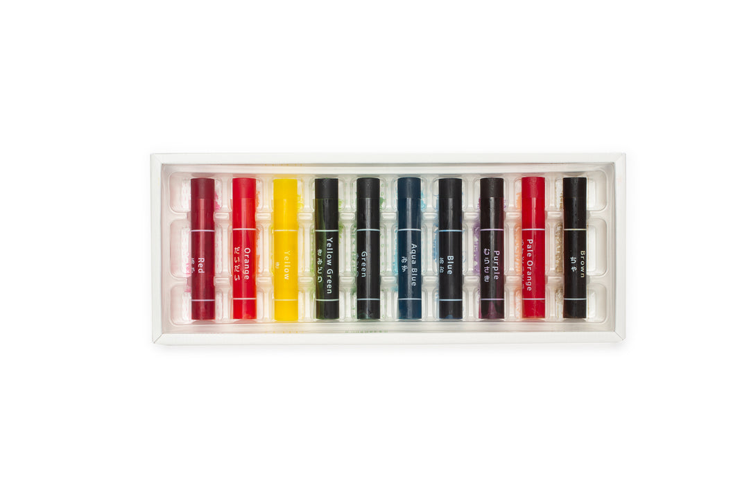 Kokuyo Transparent Crayon - 10 Colors