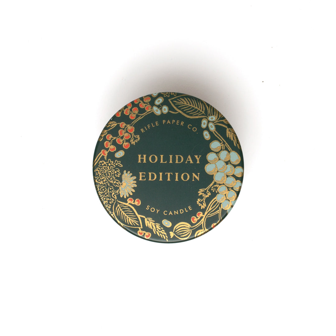 Rifle Holiday Tin Candle