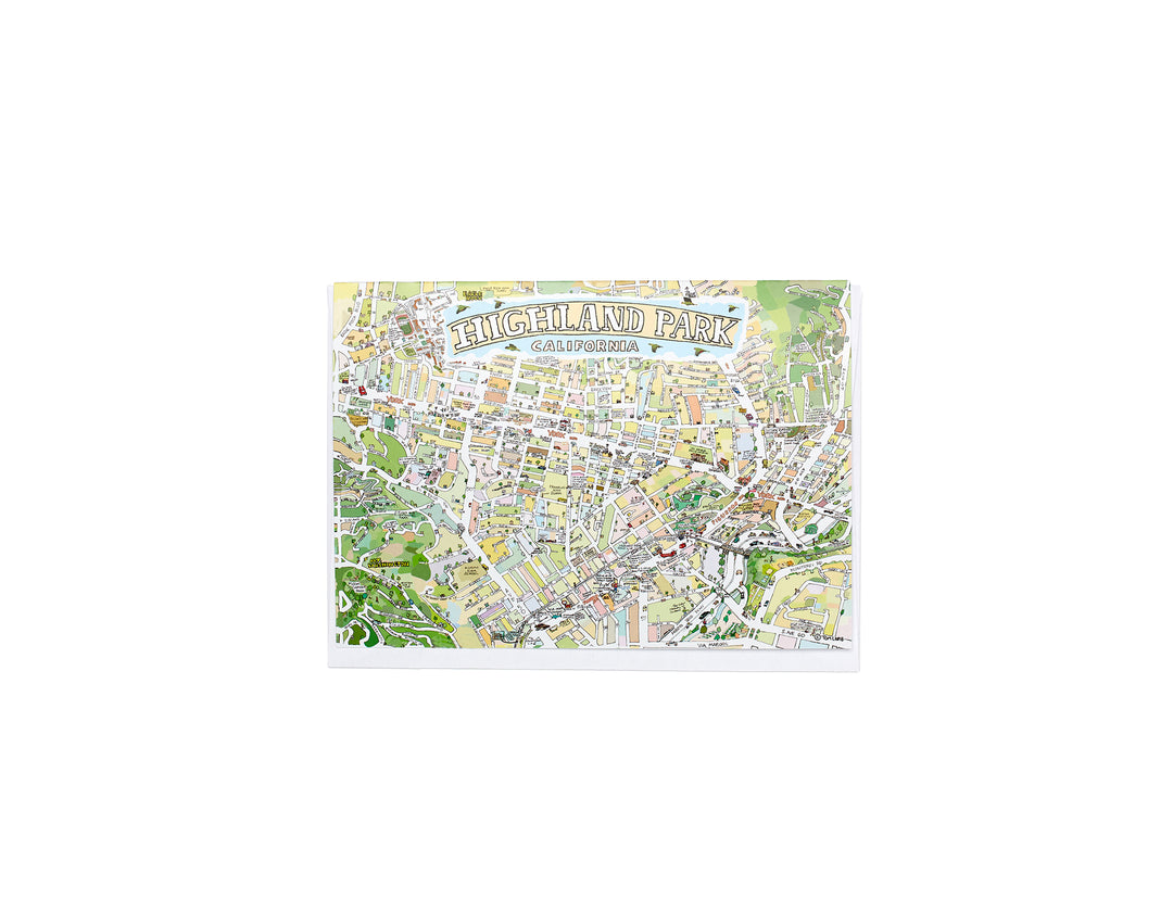 Highland Park Map Card