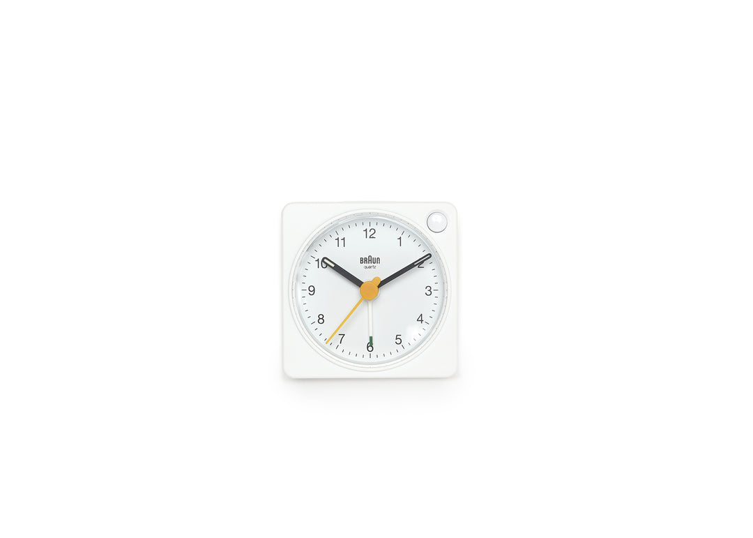 Braun Analog Travel Alarm Clock - White