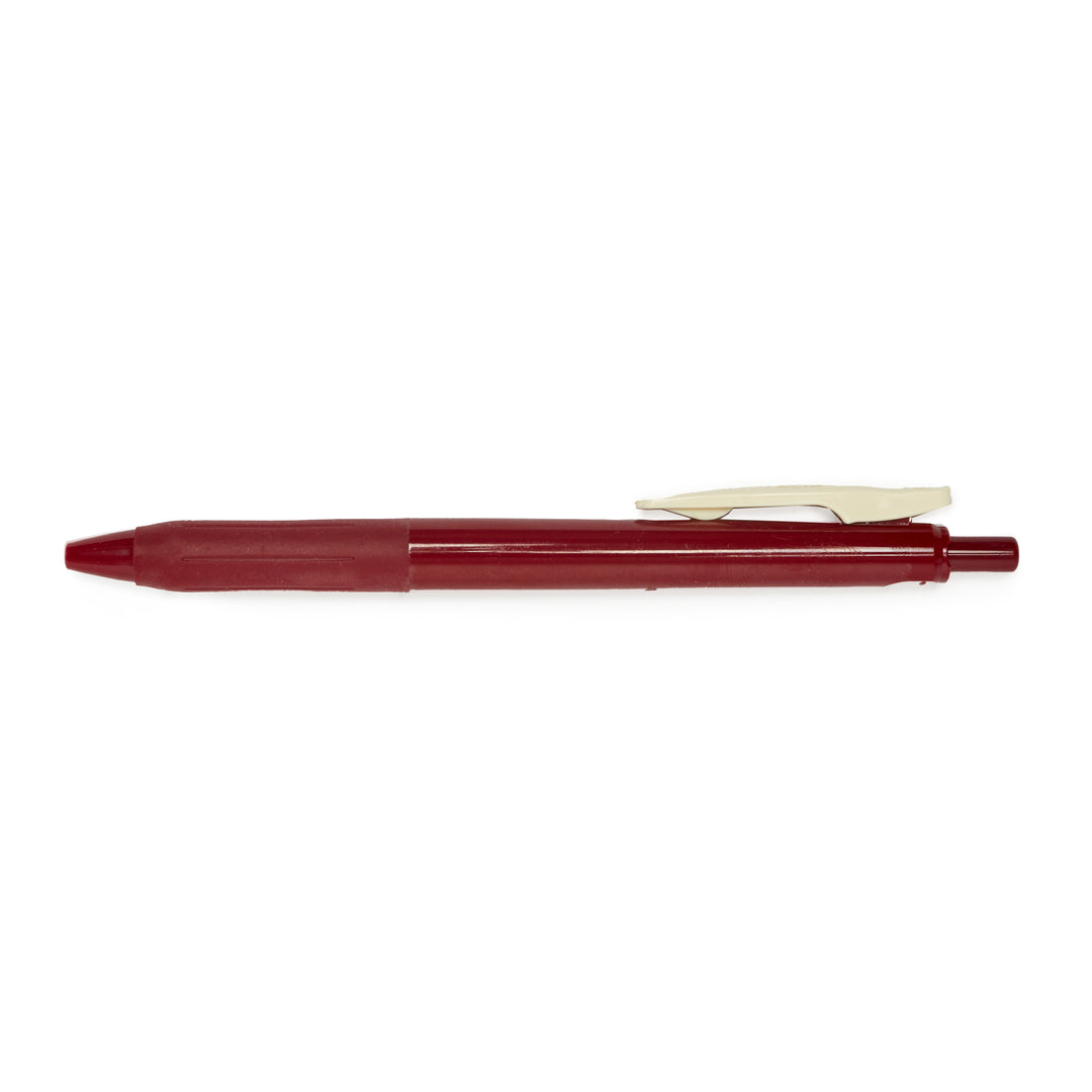 Zebra Sarasa Push Clip Gel Pen - Vintage Red Black Ink