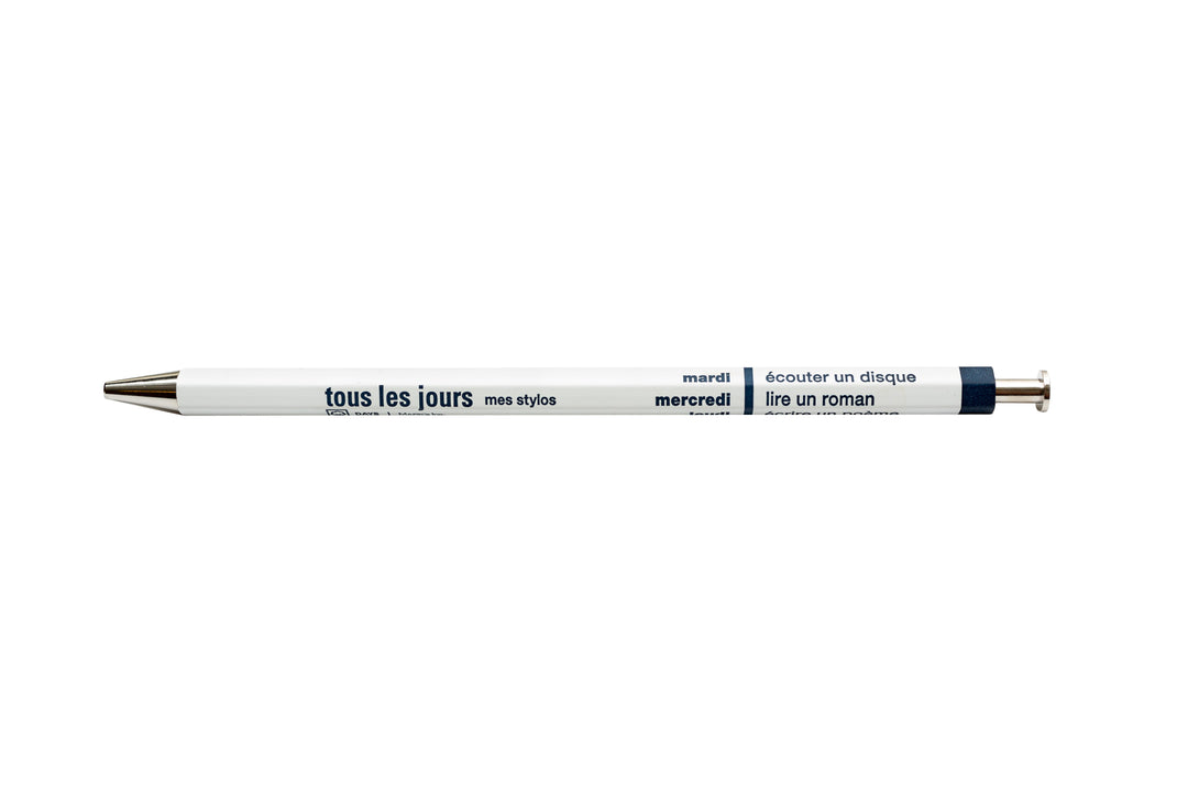Tous les Jours Ballpoint Pen - White