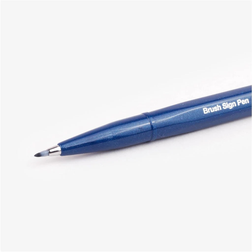 Pentel Touch Sign Brush Pen - Blue Black