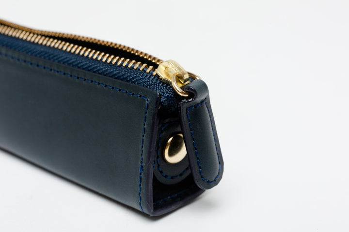 Slip-On Rio Zipper Pen Case Small - Navy