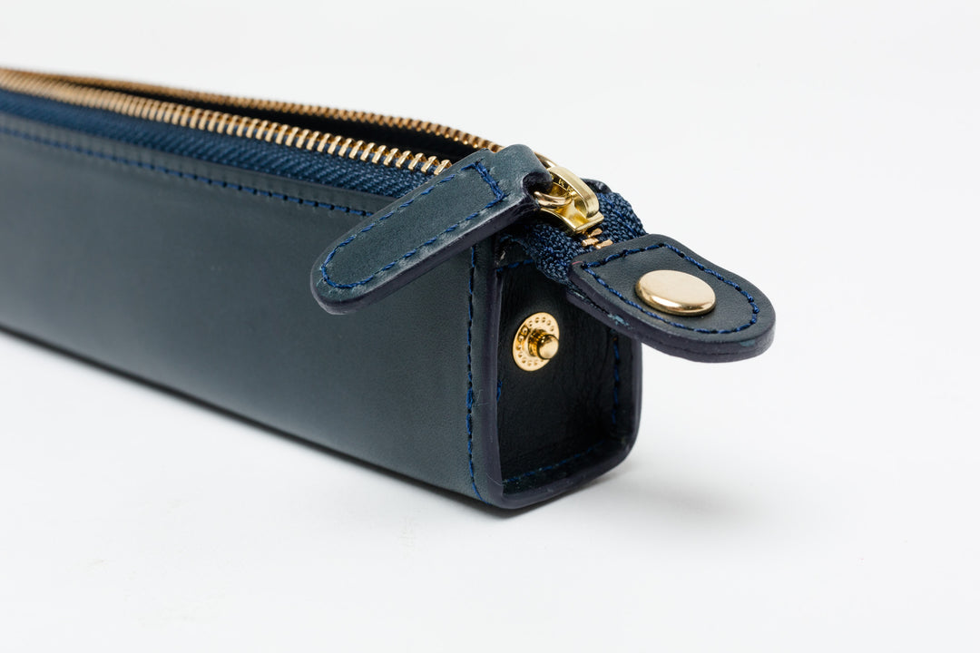 Slip-On Rio Zipper Pen Case Small - Navy