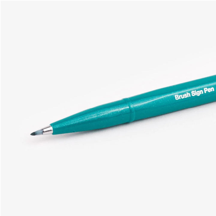 Pentel Touch Sign Brush Pen - Turquoise Green